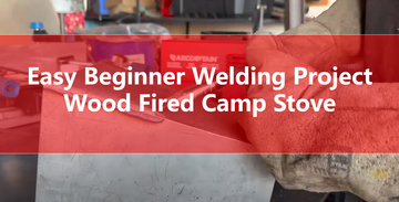Arccaptain MIG145Pro|Easy Beginner Welding Project -- Wood Fired Camp Stove