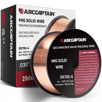 Arccaptain  2 Lbs ER70S-6 MIG Welding Wire Gas Solid Wire