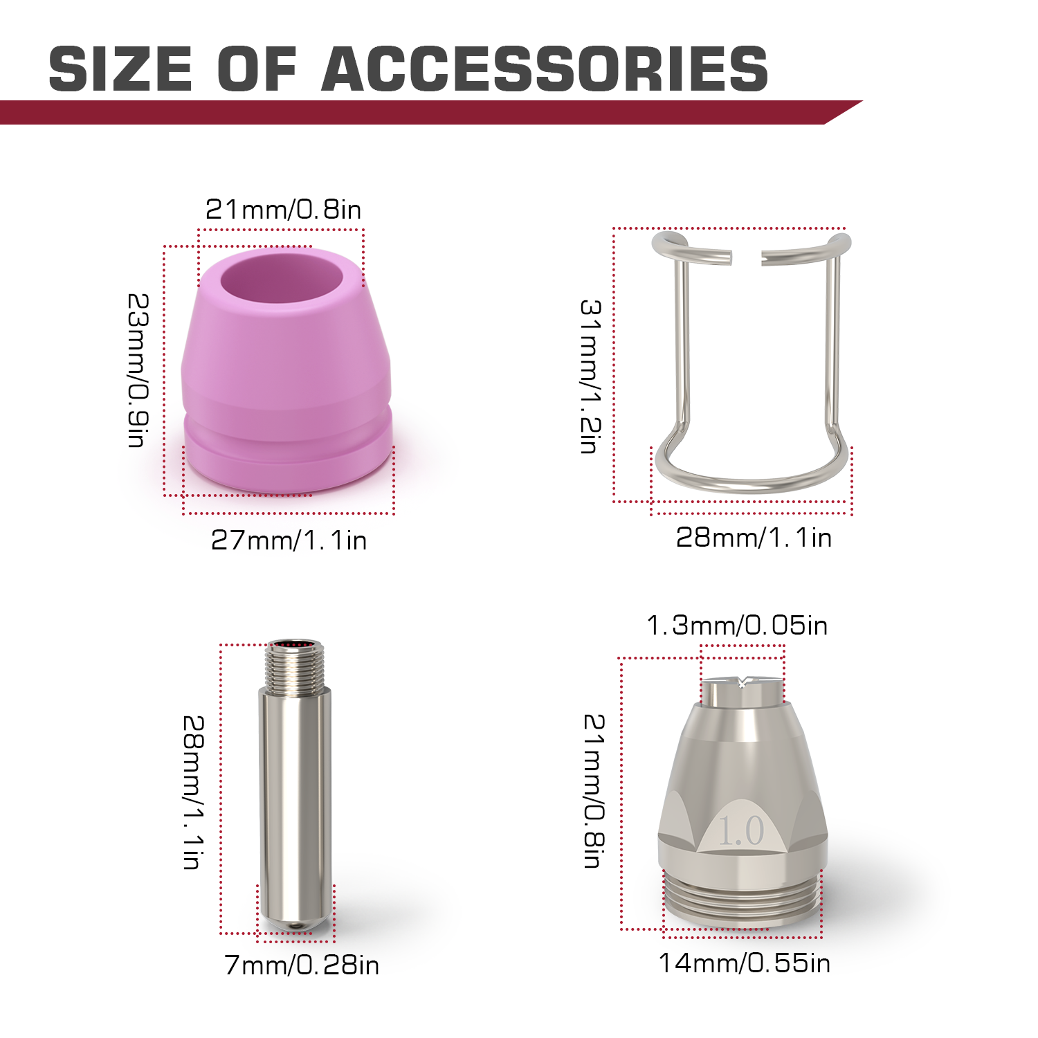 AG60 Pilot ARC Plasma Cutter Torch Consumables