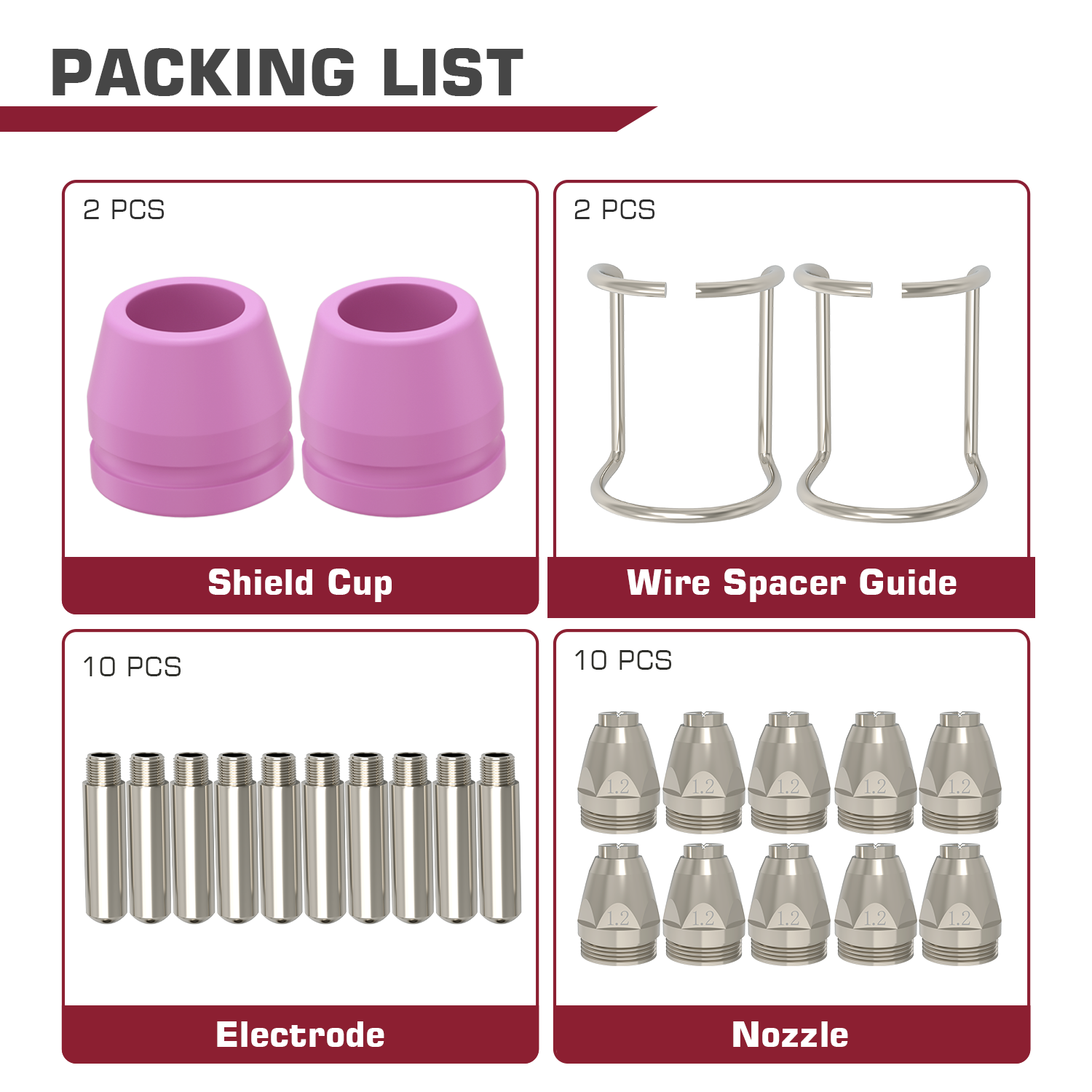 AG60 Pilot ARC Plasma Cutter Torch Consumables