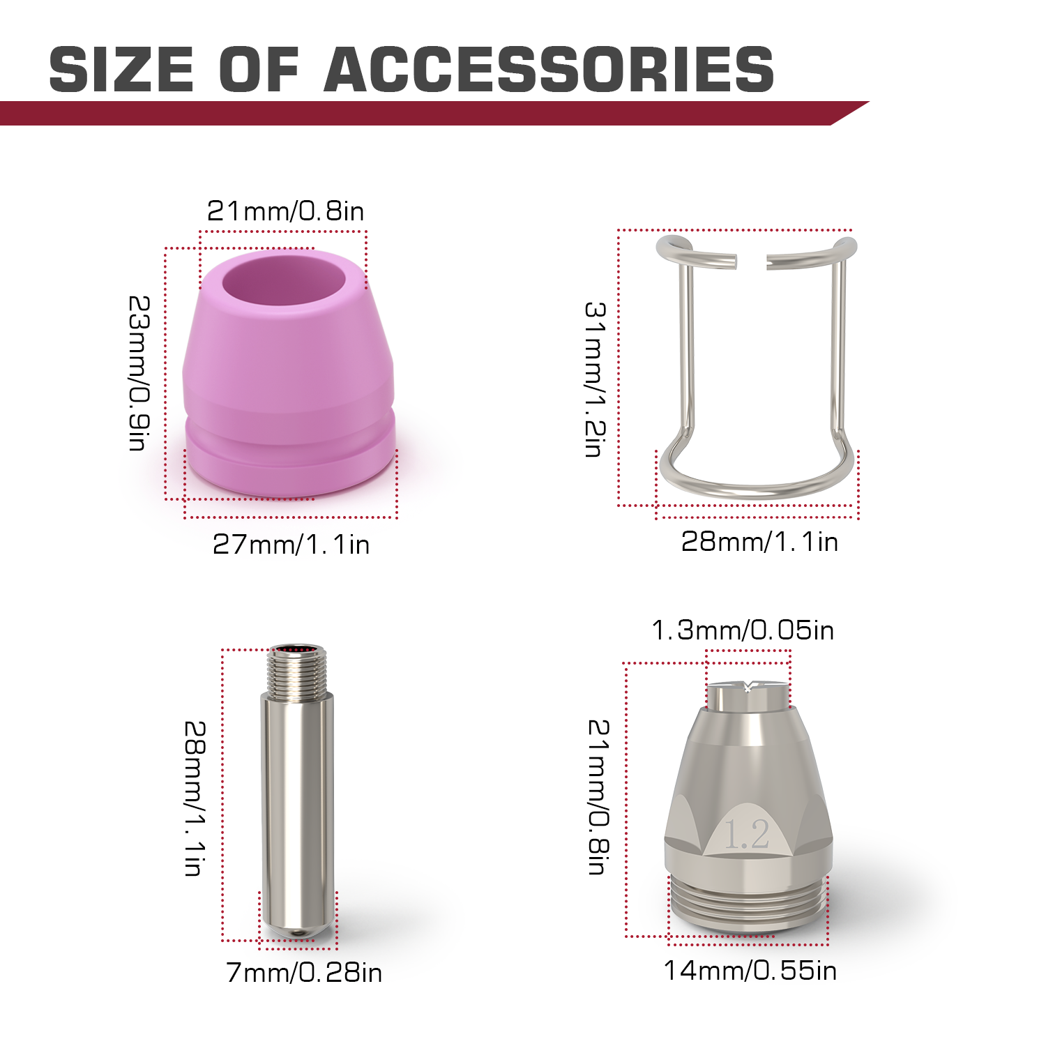 AG60 Pilot ARC Plasma Cutter Torch Consumables
