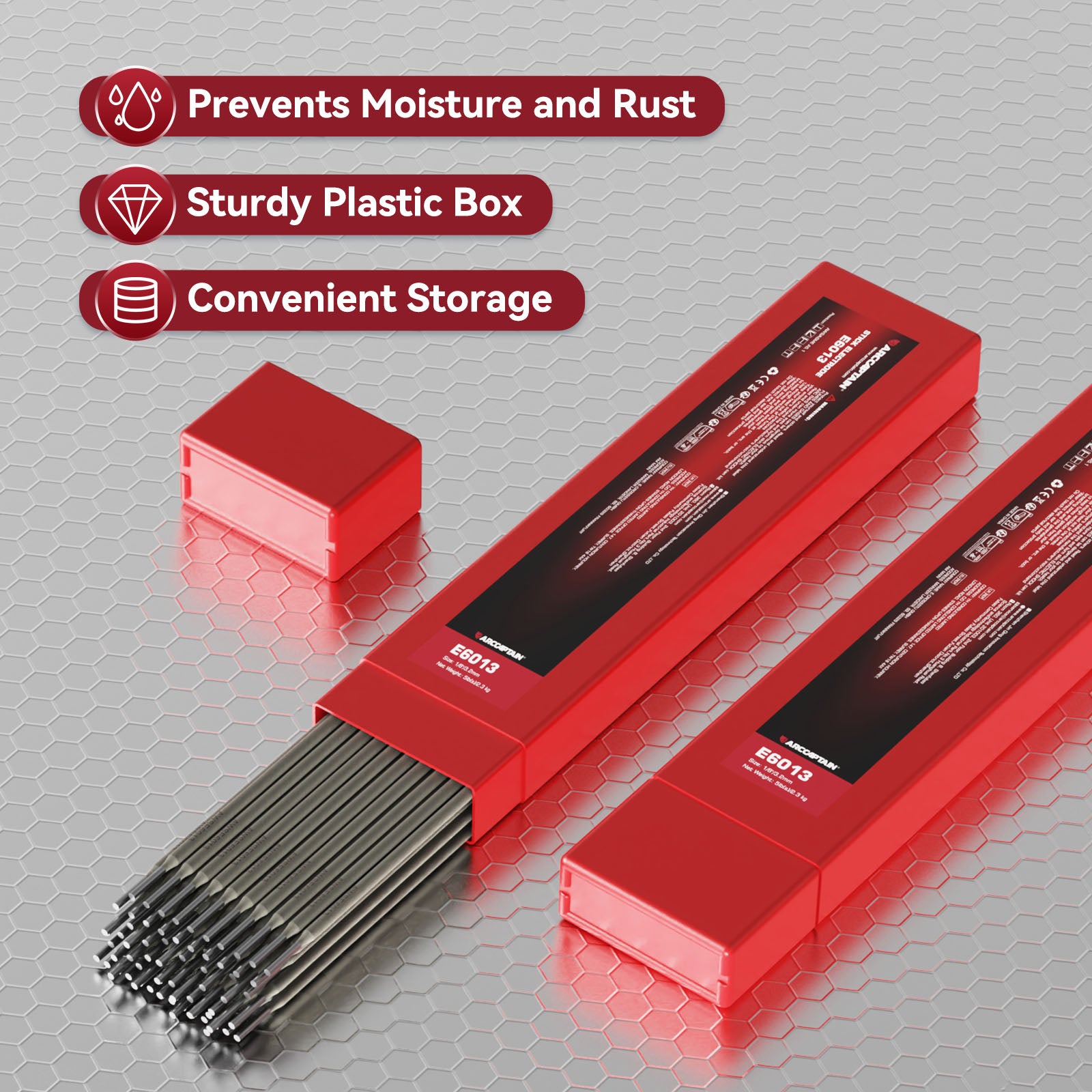 E6013 5Lbs 1/8'' Carbon Steel ARC FCAW Weld Electrods