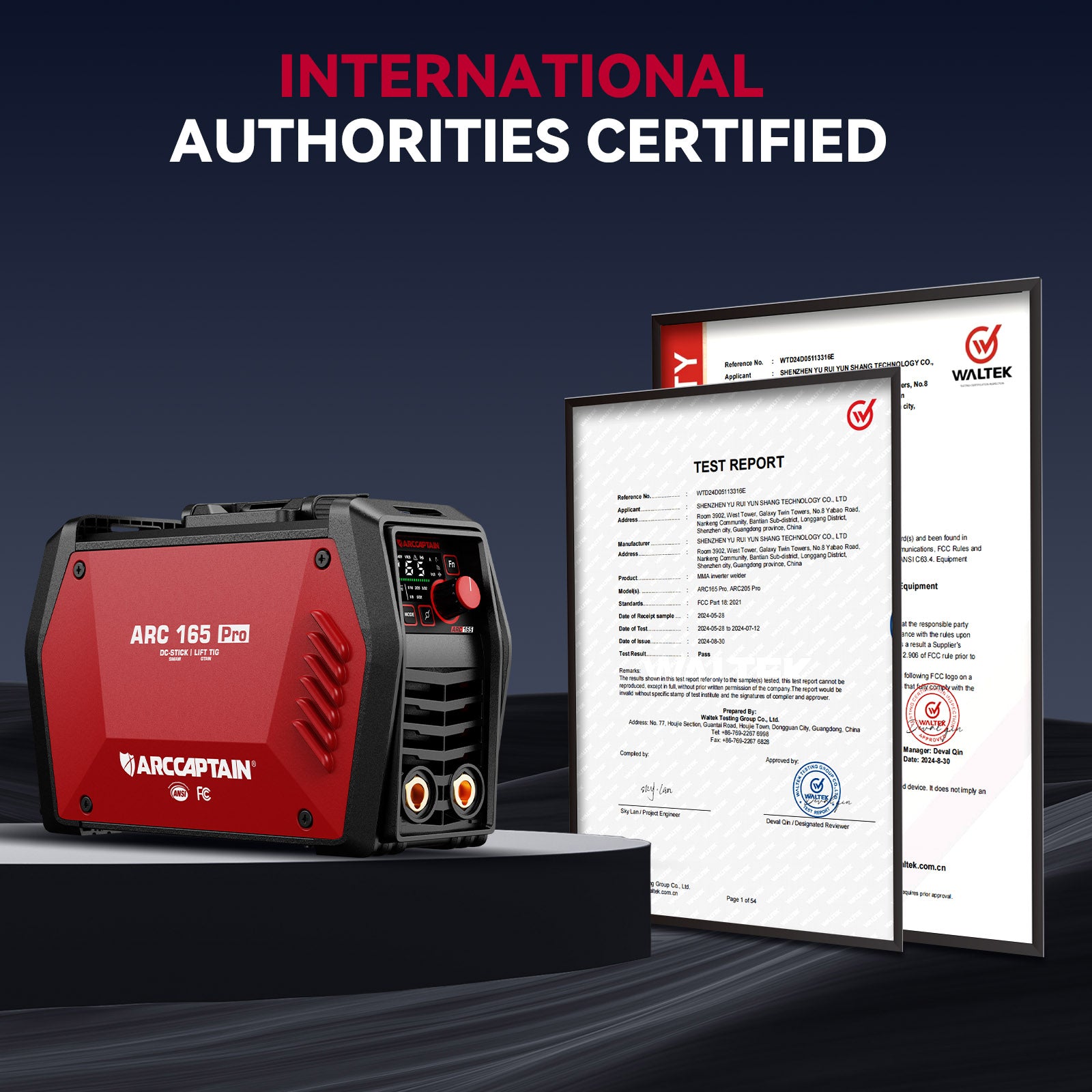 ARC165 PRO Advanced SYN Stick and Lift TIG Welder