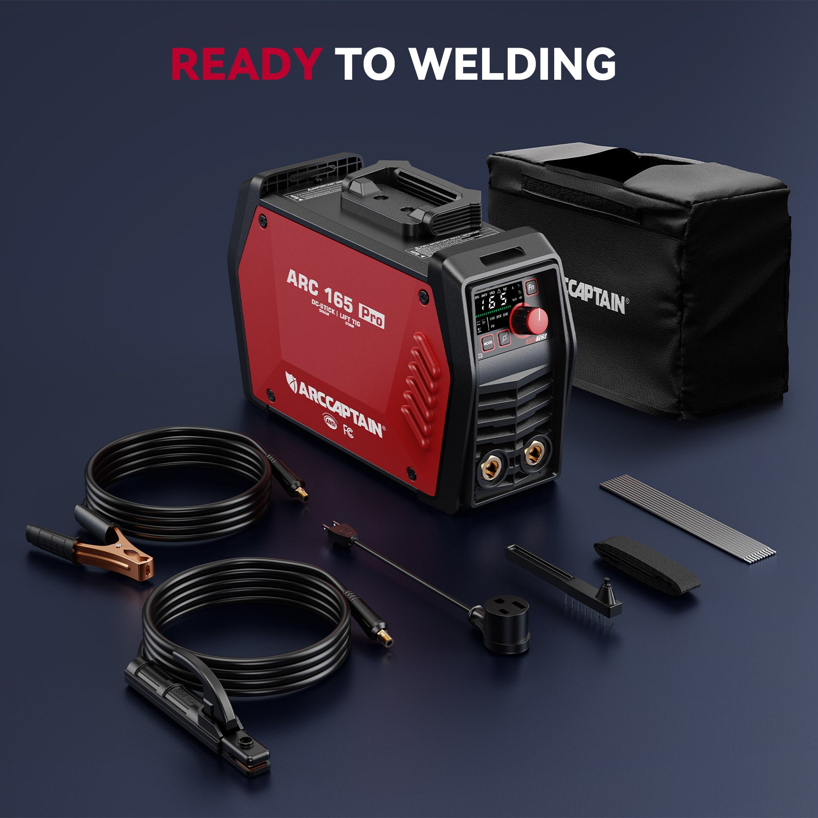 ARC165 PRO Advanced SYN Stick and Lift TIG Welder