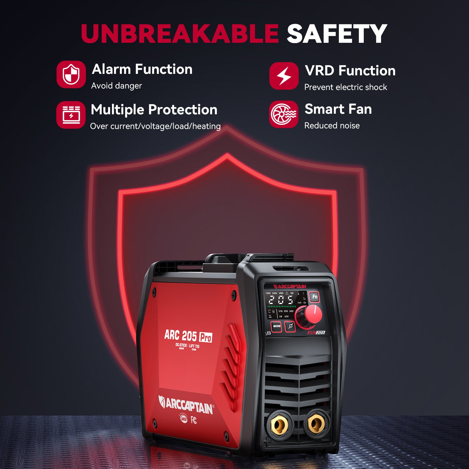 ARC205 Pro iControl Dual Voltage SYN Stick Welders