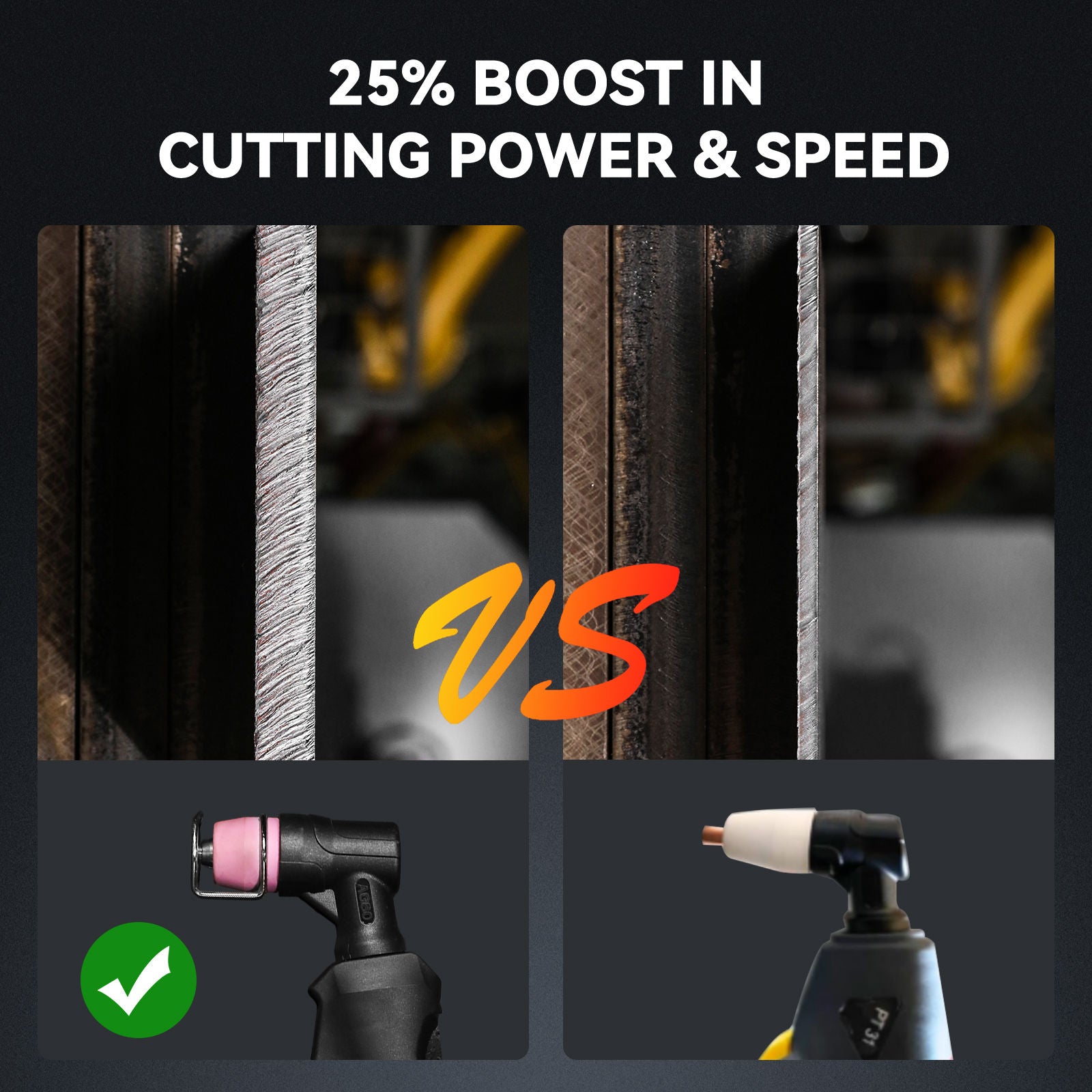 CUT55 Non-Touch Pilot Arc Plasma Cutter LED Display