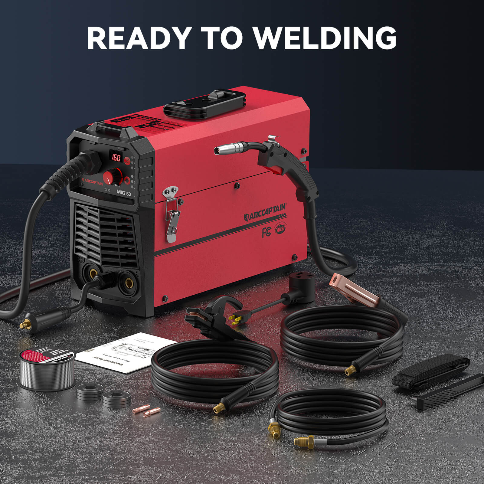 MIG160 4 in 1 Dual Voltage MIG Welder
