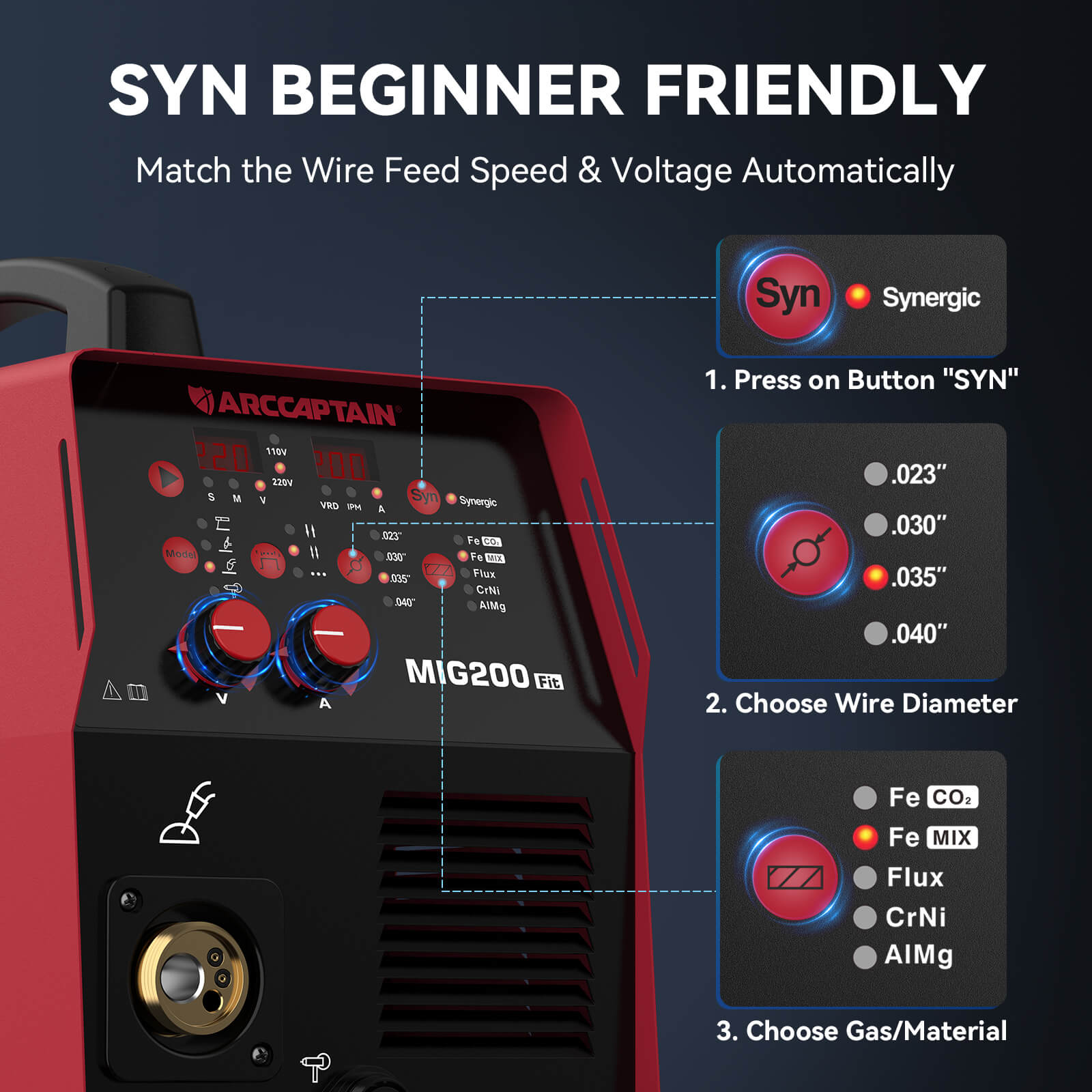 MIG200 Fit Affordable Aluminum MIG Welder