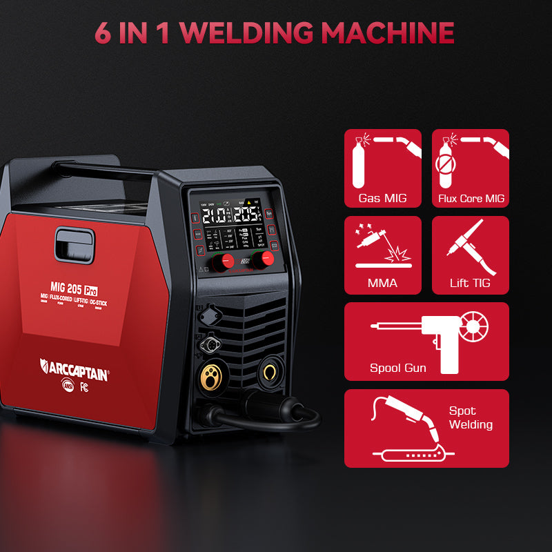 MIG205 Pro APP Control Multi Process Welder