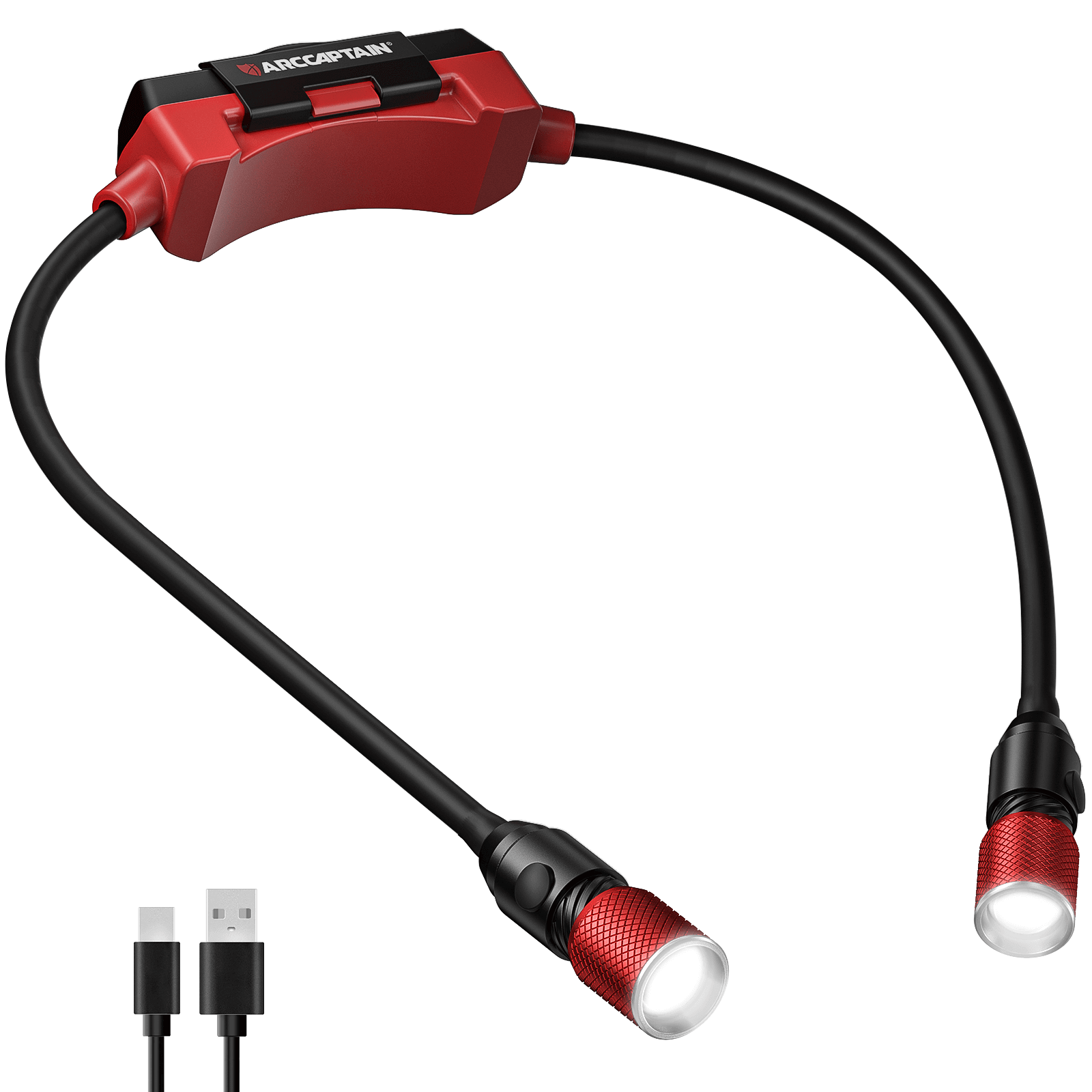 Rechargeable Neck Work Light – 500lm, Hands-Free, Magnetic, 8-Hour Runtime