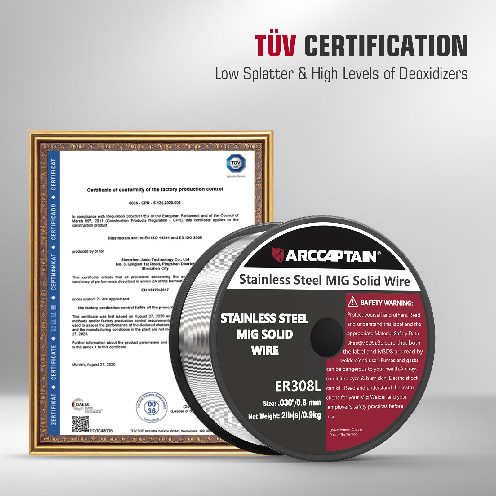 Solid Wire 2 Lbs Stainless Steel Mig Welding Wire