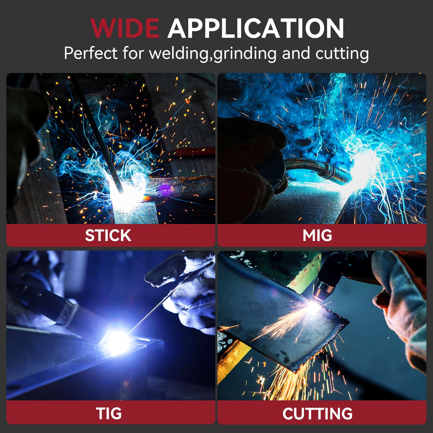 Super Large Viewing Welding Helmet with Side View HSH-C90