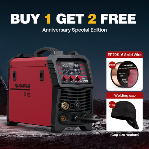Arccaptain MIG200 Multi Process MIG Welder Novice/Professional Friendly Welder