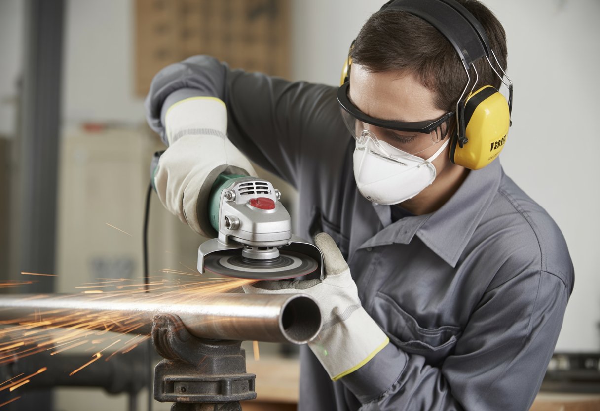 how to use an angle grinder