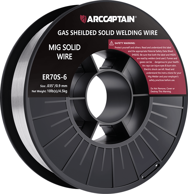 4 X 10-Lb Spools ER70S-6 .035 MIG Welding Wire – Mild Steel, 0.9mm, PGN Bearings