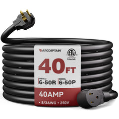 8 AWG 40 Amps 220V Power Extension Cord Heavy Duty Welding Cord