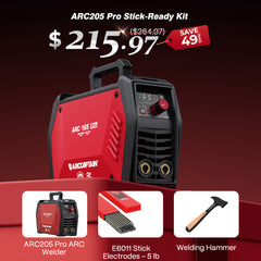 Arccaptain iControl ARC205 Pro Dual Voltage SYN Stick Welder