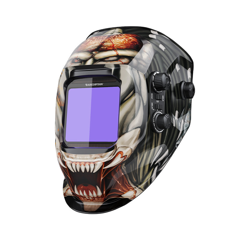 auto darkening iron man welding helmet ARCCAPTAIN Large View Auto Darkening True Color Welding Helmet