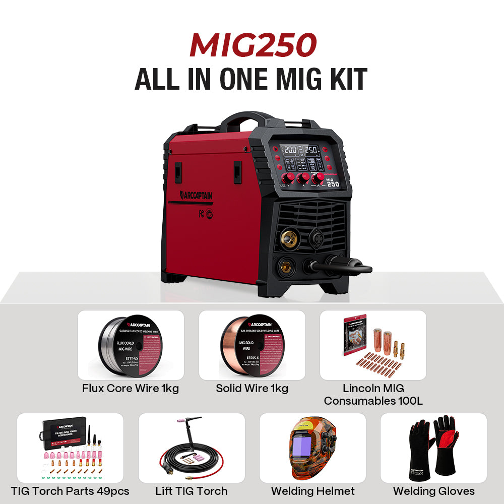Best Multi Process Welder 250 Amps MIG Welder - Arccaptain MIG250