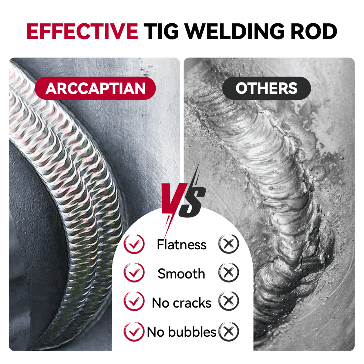 ER4043 Aluminum TIG Welding Rod Smooth, HighFlow TIG Filler Rod