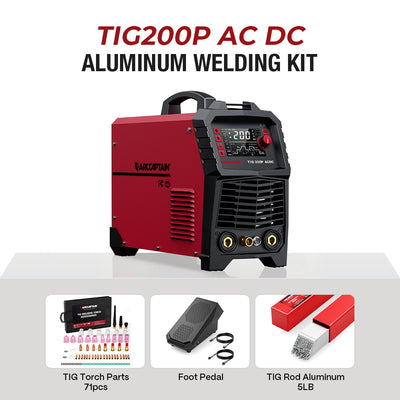 Soudeuse en aluminium TIG à impulsion multi-processus AC DC CAPTAIN TIG200P 
