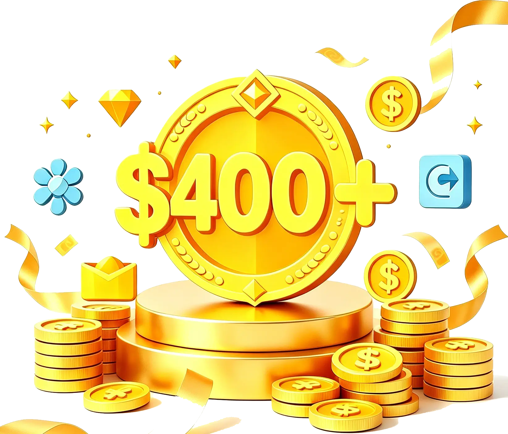 $400+
