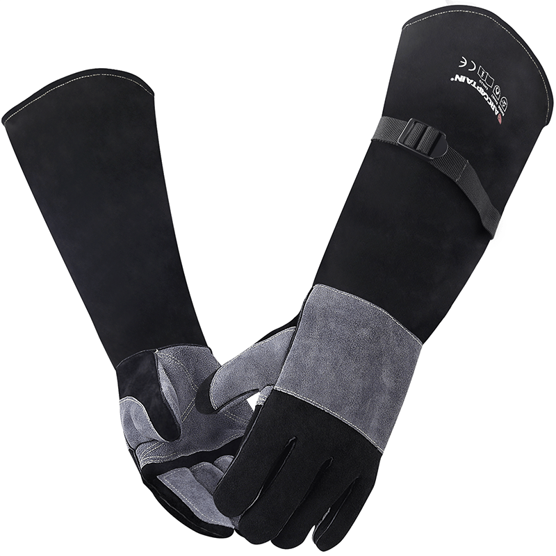 Arccaptain Guantes de soldadura MIG/Stick extralargos resistentes al calor de 24 pulgadas