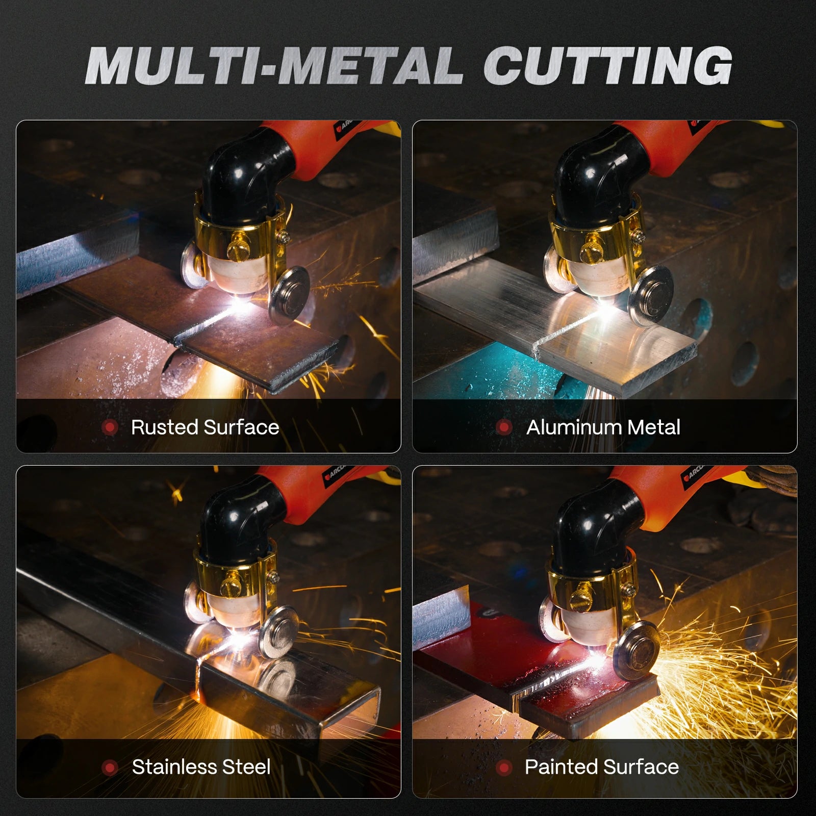 Arccaptain_CUT65_HF_Plasma_Cutter_Multi-metal_Cutting_Mode