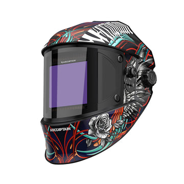 Large View Welding Helmet Headgear Steel Rose EXSpace VisionX200