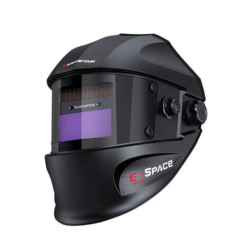 True Color Solar Powered Welding Hood Black EXSpace VisionX100
