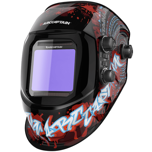 Arccaptain Bloodshed Design Large Viewing Screen Welding Helmet