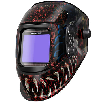 Auto Darkening Welding Helmet Large Viewing Hood with Full Eye Protection