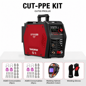Arccaptain CUT55 Prolux 55A Dual-Voltage Plasma Cutter PPE Kit