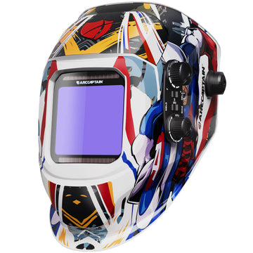 Large Wide Viewing Welding Helmet Captain Metal HSH-G999