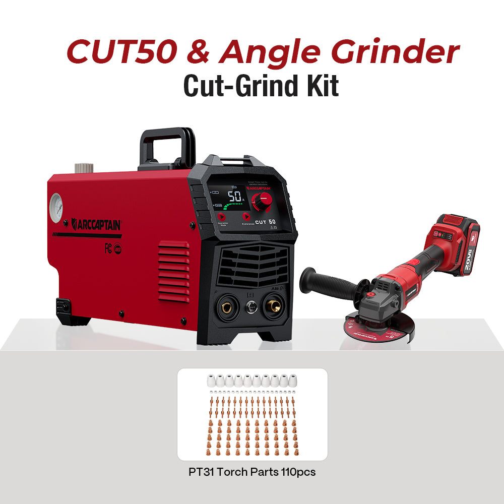 Arccaptain Plasma Cutter CUT50 Dual Voltage Portable HF Start Cutter