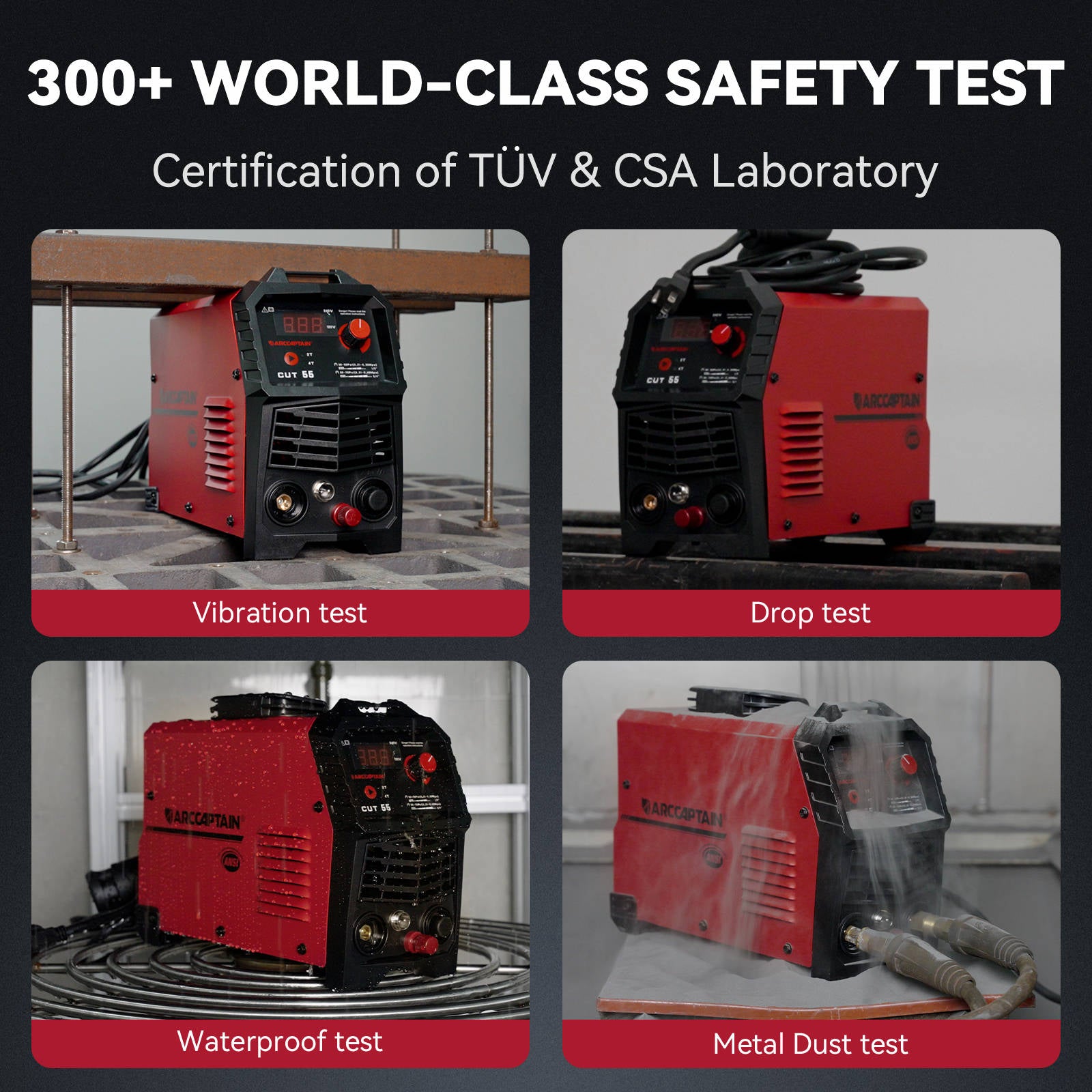 CUT55 Non-Touch Pilot Arc Plasma Cutter LED Display