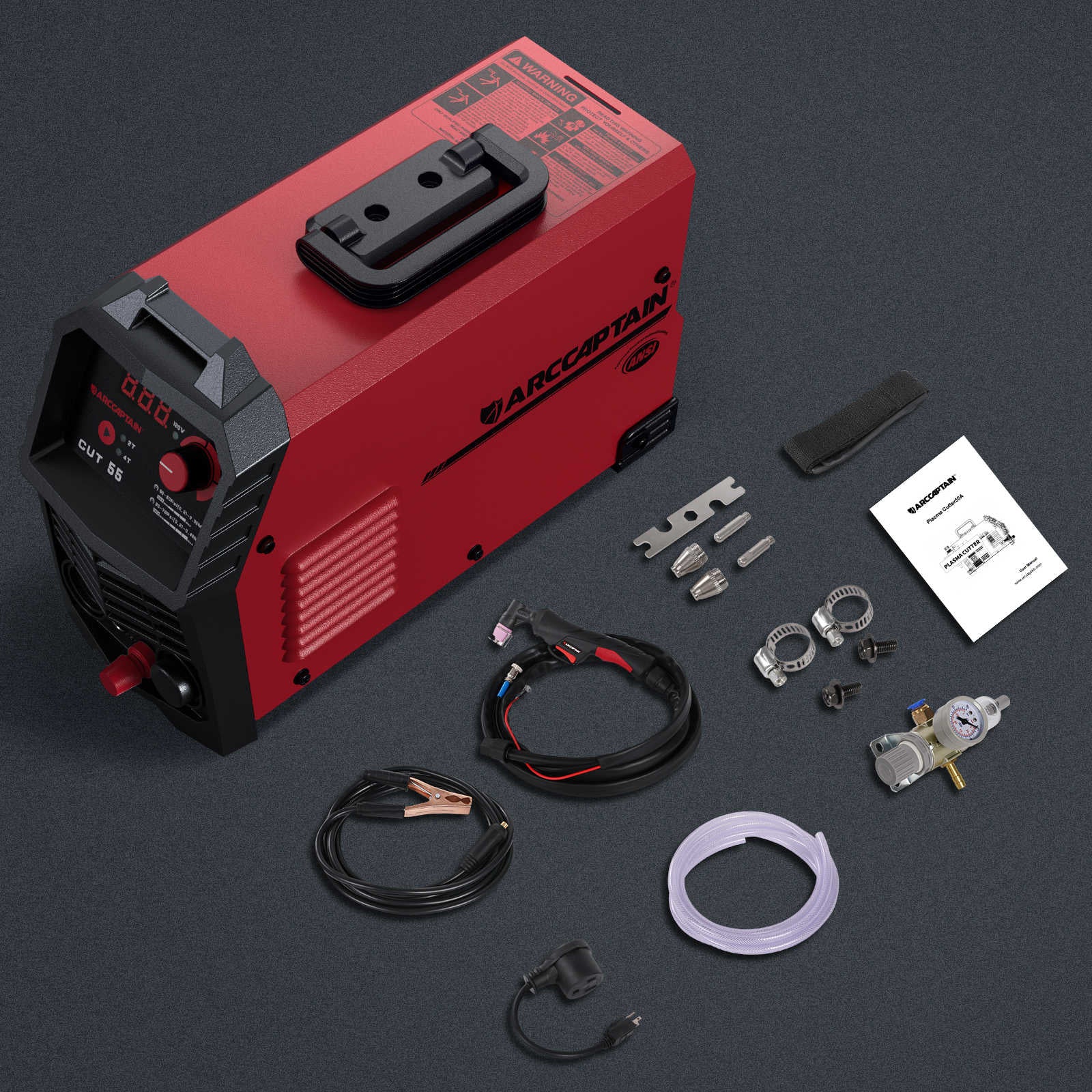 CUT55 Non-Touch Pilot Arc Plasma Cutter LED Display