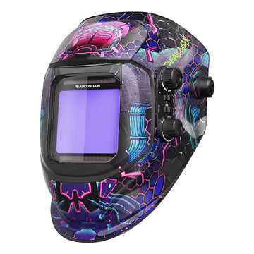 Casque de soudure assombrissant automatique de grande vue 3,94