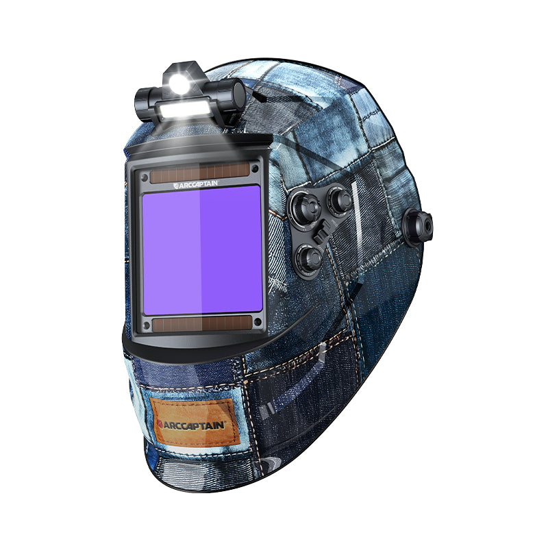 Auto Darkening True Color Welding Helmet with LED Light