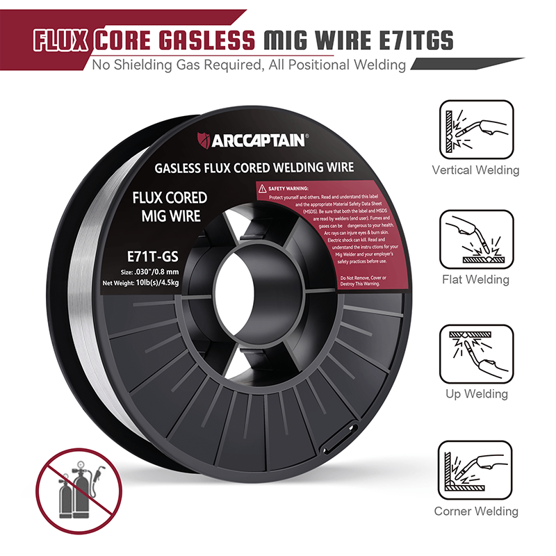 E71T-GS 10 Lbs Flux Core Welding Wire 