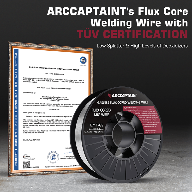 E71T-GS 10 Lbs Flux Core Welding Wire Certificate