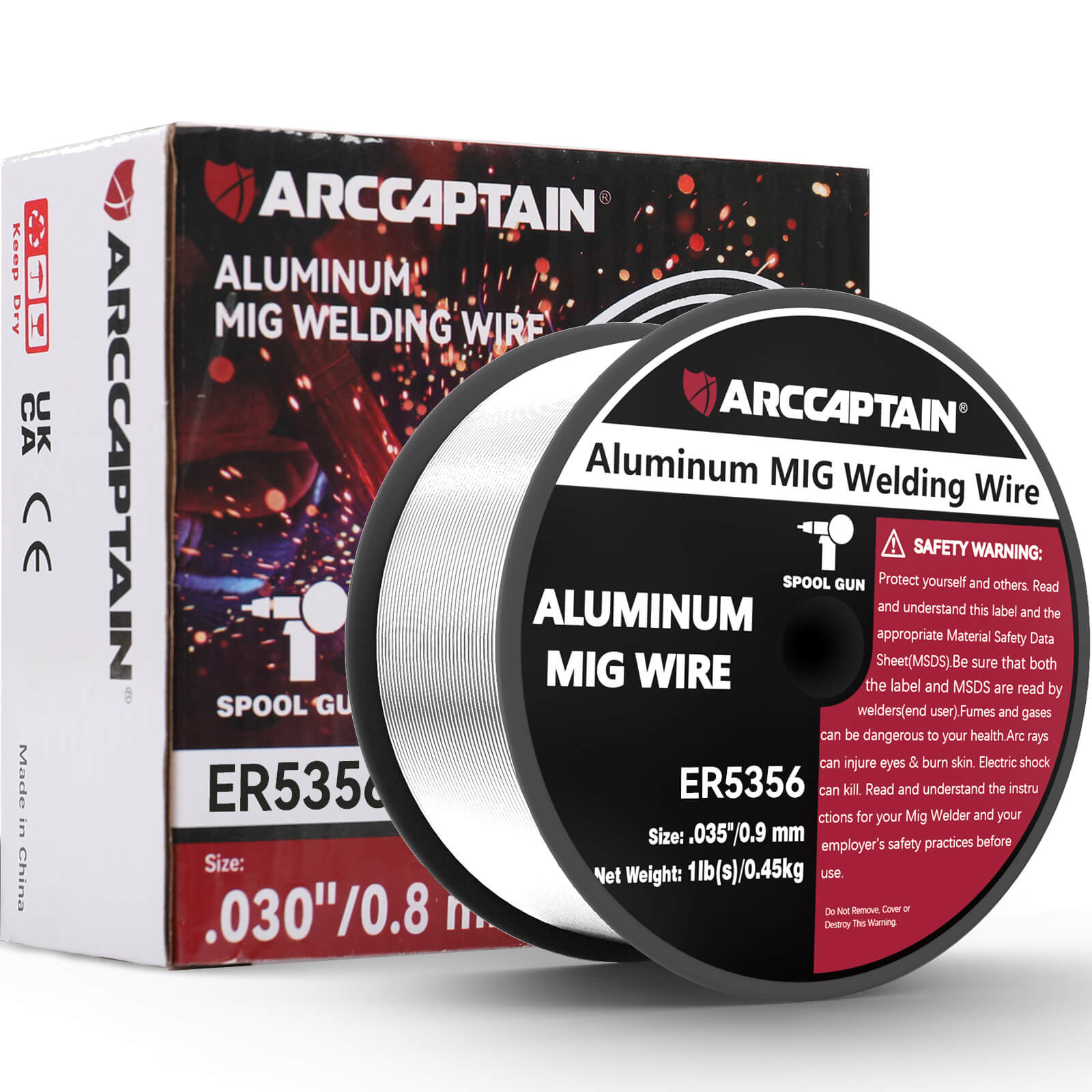 アルミ製ワカン Arccaptain 5356 Aluminum Wire 1 Pound MIG Welding Wire for Spool Gun