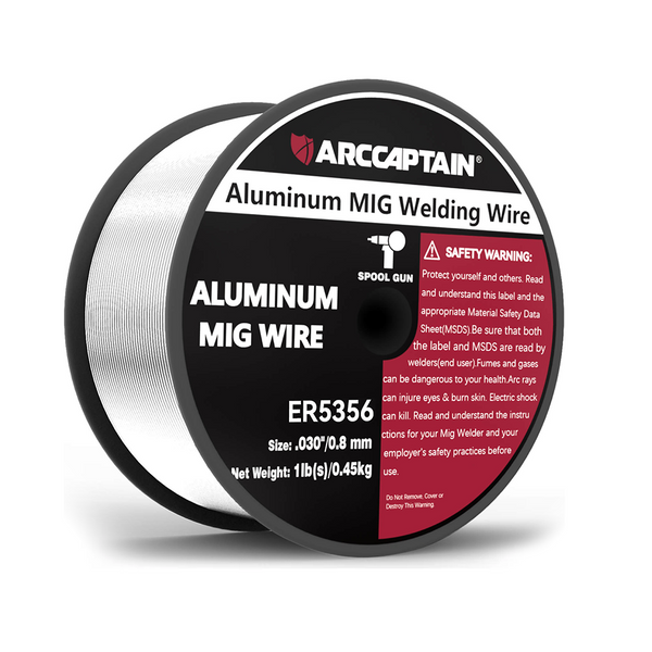 Arccaptain 5356 Aluminum Wire 1 Pound MIG Welding Wire for Spool Gun