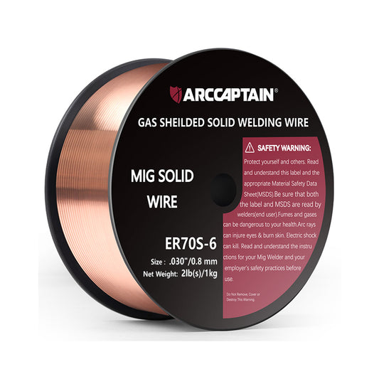 Arccaptain  2 Lbs ER70S-6 MIG Welding Wire Gas Solid Wire