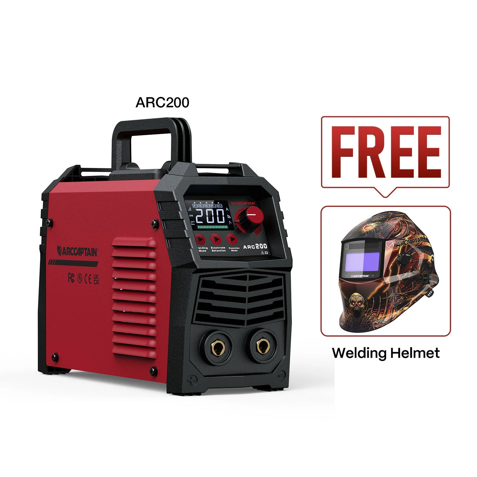 FREE Welding Helmet on Select Welders