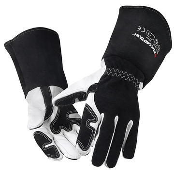 14 Inch Goatskin Tig Welding Gloves, Professional Protective Gloves for TIG Welding
