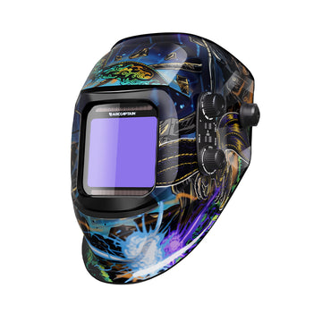 godzilla motorcycle helmet ARCCAPTAIN Large View Auto Darkening True Color Welding Helmet
