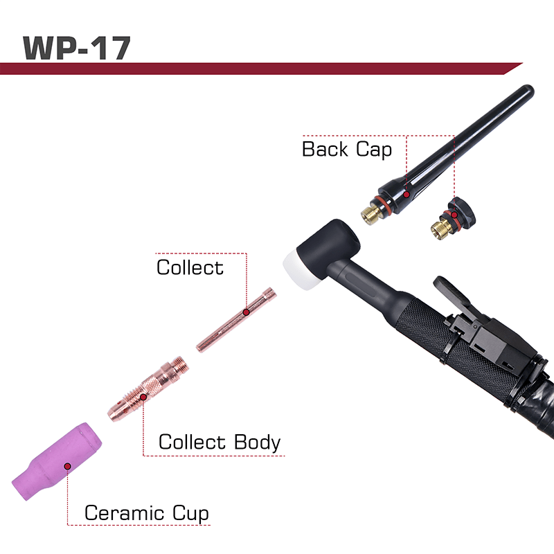 install High Frequency Air Cooled TIG Torch