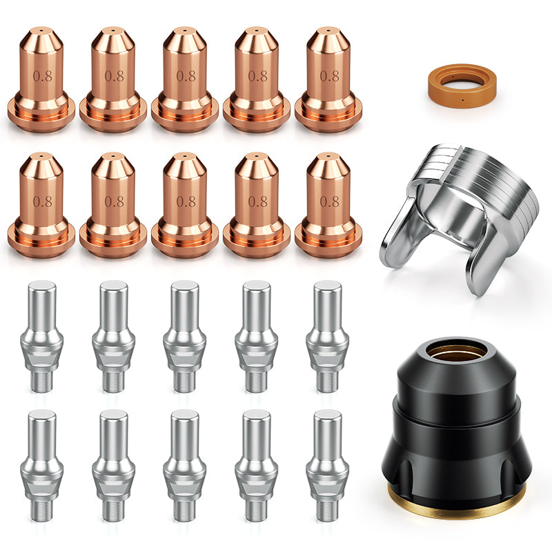 Arccaptain IPT60 Non-HF Start Plasma Cutter Torch Consumables 23 Pcs
