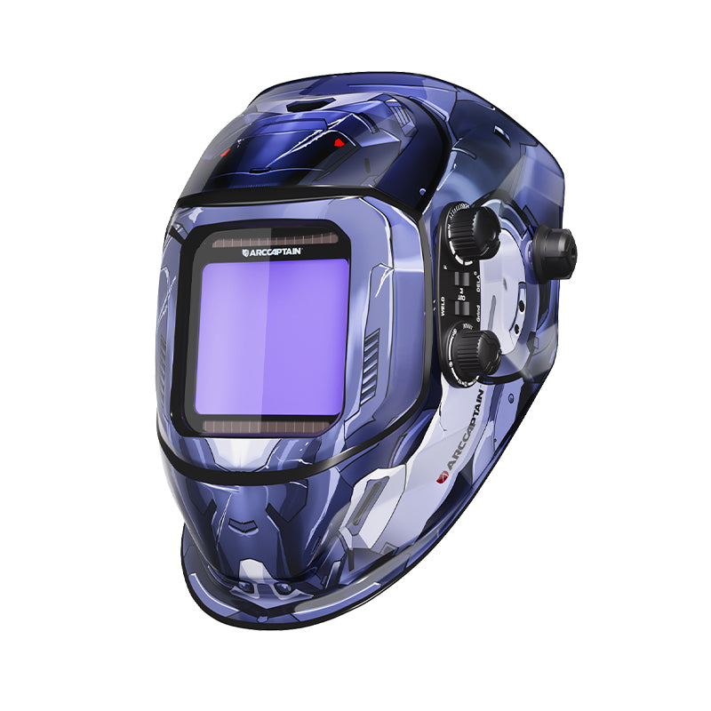 Large View 3.94"X3.66" Welding Helmet Interstellar Soldier VisionMax X200